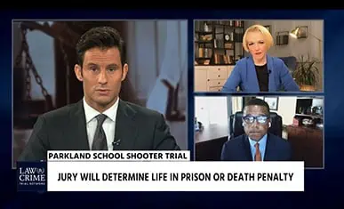 Attorney Darryl Stallworth taking about Parkland school shooter trial on Law and Crime - Darryl A. Stallworth Law Office - criminal defense attorney